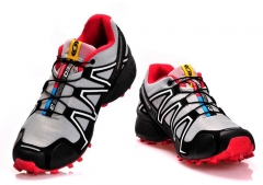 Solomon SPEEDCROSS3 CS light grey black red outdoor waterproof shoes men size eur 36-45