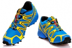 Solomon SPEEDCROSS3 CS black blue yellow outdoor waterproof shoes men size eur 40-45