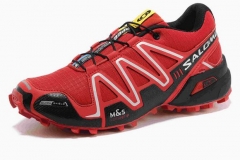 Solomon SPEEDCROSS3 CS red black outdoor waterproof shoes women size eur36-41