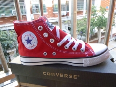 Canvas shoes converse chuck taylor red  high top size EU35-46