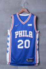 Philadelphia 76ers #20 Michael fultz Blue Basketball Jersey