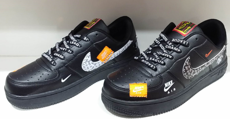 nike air force 1 just do it black high top