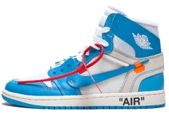 Air Jordan 1 x OFF-WHITE UNC Basketball shoes AQ0818-148