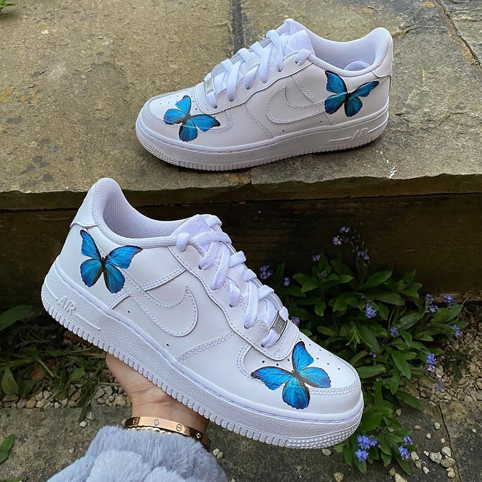 air forces 1 white and blue